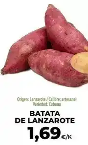SPAR Lanzarote Origen - batata de lanzarote oferta