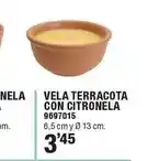 Optimus Vela terracota con citronela oferta