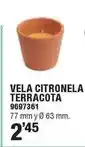Optimus Vela citronela terracota oferta