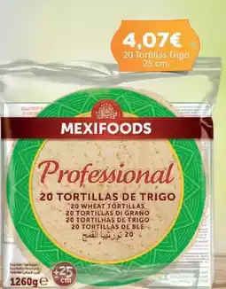 Comerco Cash & Carry Mexifoods - 20 tortillas de trigo oferta