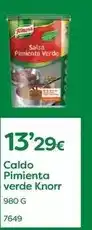 Comerco Cash & Carry Knorr - caldo pimienta verde oferta