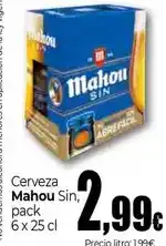 UNIDE Alimentación Mahou - cerveza sin oferta