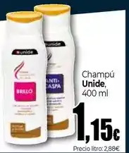 UNIDE Alimentación Unide - champú oferta