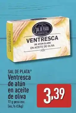 ALDI Sal de plata - ventresca de atun en aceite de oliva oferta