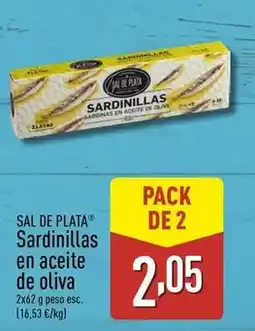 ALDI Sal de plata - sardinillas en aceite de oliva oferta