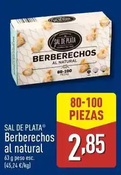 ALDI Sal de plata - berberechos al natural oferta