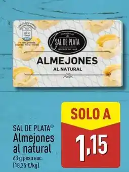 ALDI Sal de plata - almejones al natural oferta