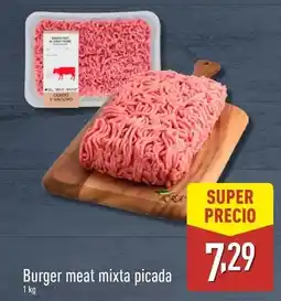 ALDI Burger meat mixta picada oferta