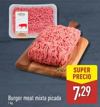 ALDI Burger meat mixta picada oferta