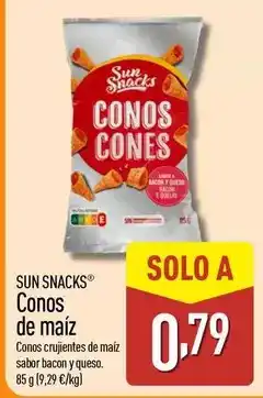 ALDI Sun snacks - conos de maíz oferta