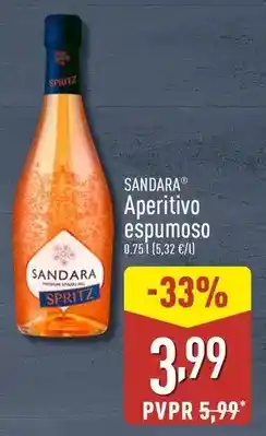 ALDI Sandara - aperitivo espumoso oferta