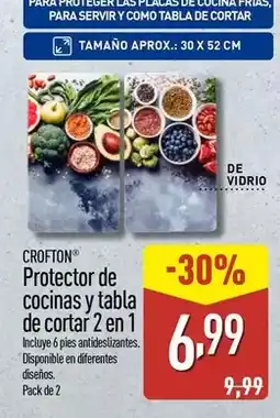 ALDI Crofton - protector de cocinas y tabla de cortar 2 en 1 oferta