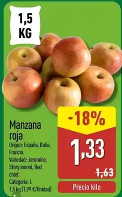 ALDI Manzana roja oferta