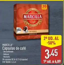 ALDI Marcilla - capsulas de cafe oferta