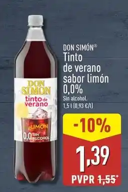 ALDI Don simón - tinto de verano sabor limon 0,0% oferta
