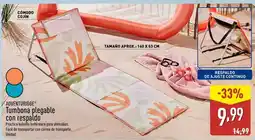 ALDI Adventuridge - tumbona plegable con respaldo oferta