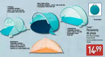 ALDI Crane - paraviento de playa oferta