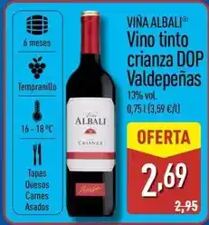 ALDI Viña albali - vino tinto crianza dop valdepenas oferta