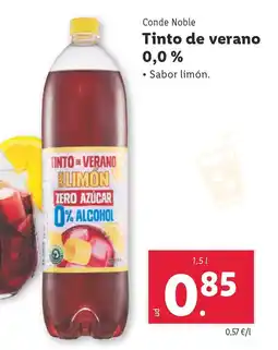 Lidl CONDE NOBLE Tinto de verano 0,0% oferta
