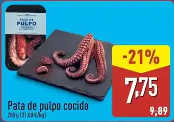 ALDI Pata de pulpo cocida oferta