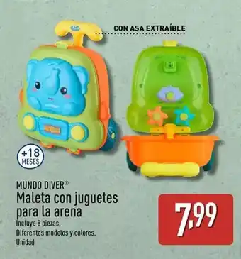 ALDI Mundo diver - maleta con juguetes para la arena oferta