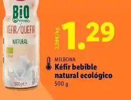 Lidl Milbona - kefir bebible natural ecologico oferta