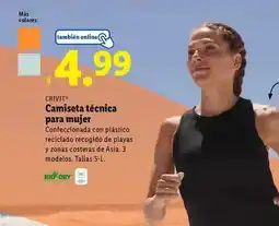 Lidl Crivit - camiseta técnica para mujer oferta