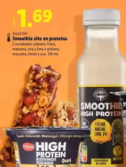 Lidl Solevita - smoothie alto en proteina oferta
