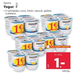 Lidl DANONE Yogur oferta
