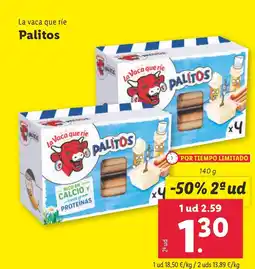 Lidl LA VACA QUE RIE Palitos oferta
