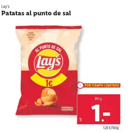 Lidl LAY'S Patatas al punto de sal oferta