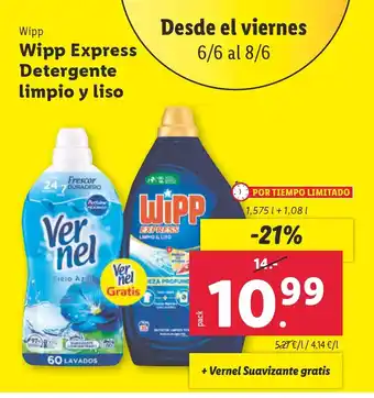 Lidl WIPP Express Detergente limpio y liso oferta