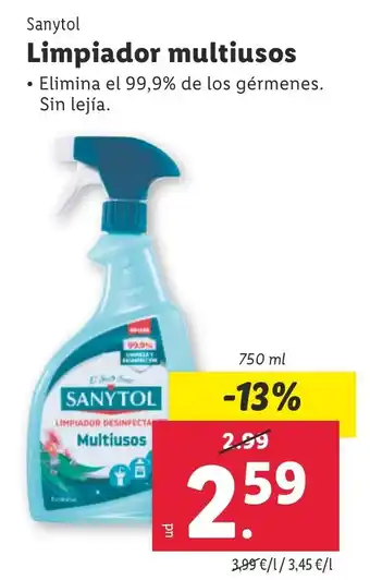 Lidl SANYTOL Limpiador multiusos oferta