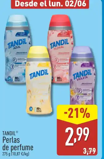 ALDI TANDIL Perlas de perfume oferta