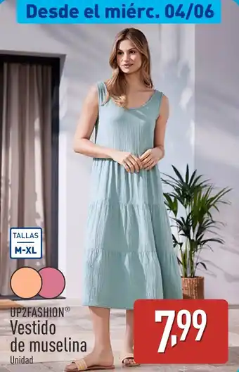ALDI UP2FASHION Vestido de muselina oferta