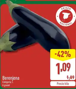 ALDI Berenjena oferta