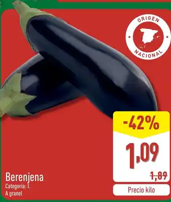 ALDI Berenjena oferta