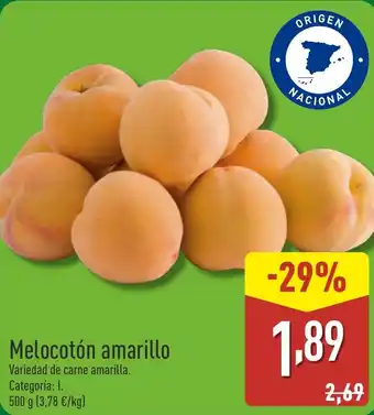 ALDI Melocotón amarillo oferta
