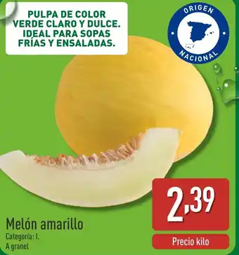 ALDI Melón amarillo oferta