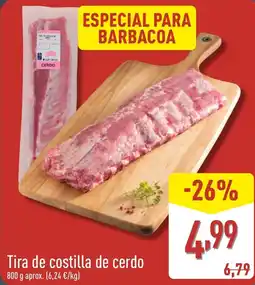 ALDI Tira de costilla de cerdo oferta