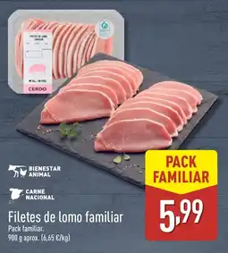 ALDI Filetes de lomo familiar oferta