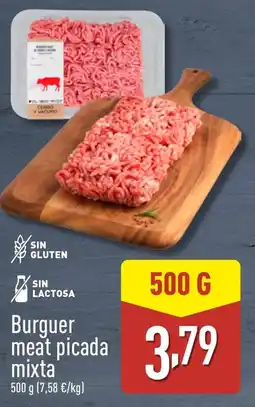 ALDI Burguer meat picada mixta oferta