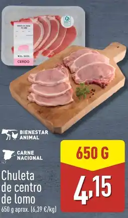 ALDI Chuleta de centro de lomo oferta