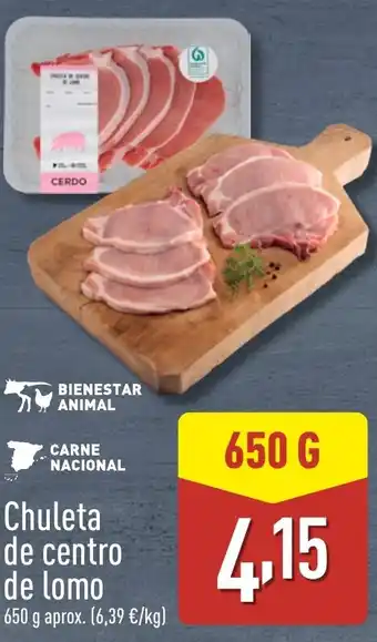 ALDI Chuleta de centro de lomo oferta