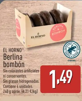 ALDI EL HORNO® Berlina bombón oferta