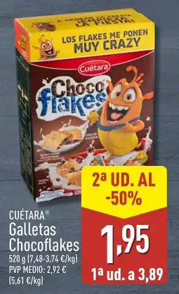 ALDI CUÉTARA Galletas Chocoflakes oferta
