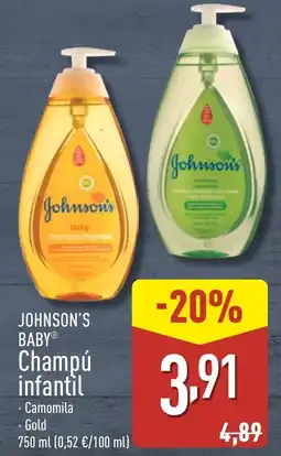ALDI JOHNSON'S BABY Champú infantil oferta