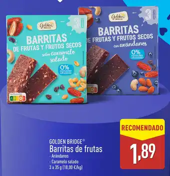 ALDI GOLDEN BRIDGEⓇ Barritas de frutas oferta