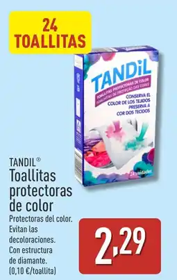 ALDI TANDIL® Toallitas protectoras de color oferta