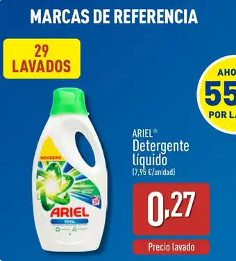 ALDI ARIEL Detergente Líquido oferta
